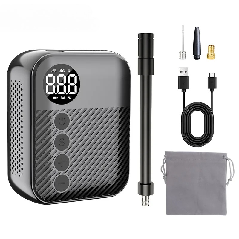 Tire Inflator With Pressure Gauge Auto Stop - Portable Tire Inflator, Mini Electric Air