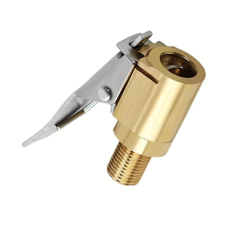 Tire Inflator Nozzle Kit - Universal Brass Locking Tyre Air Chuck