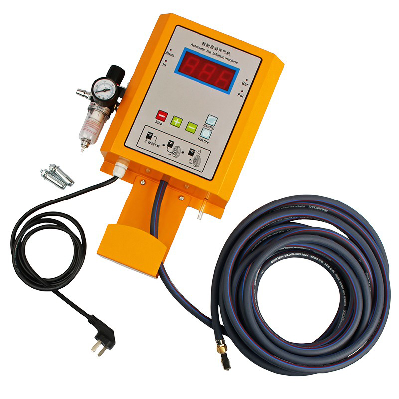 Tire Inflator With Pressure Gauge Auto Stop - Auto Repair Shop Air Compressor Pump