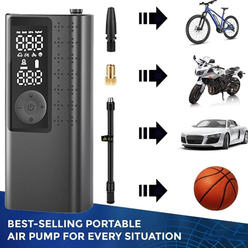 Portable Air Compressor 12V Digital - Car Air Pump Tire Inflator Portable