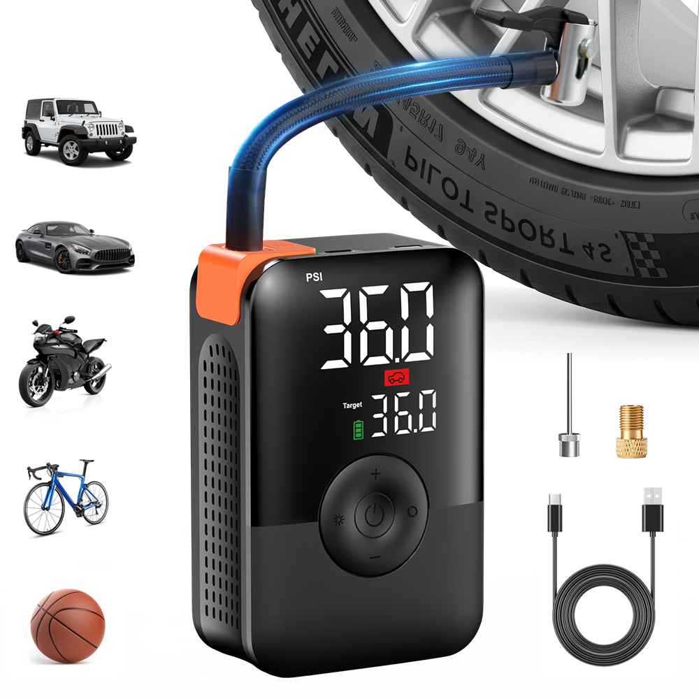 Cordless Tire Inflator 150Psi - 12V 150PSI Mini Tire Inflator Cordless