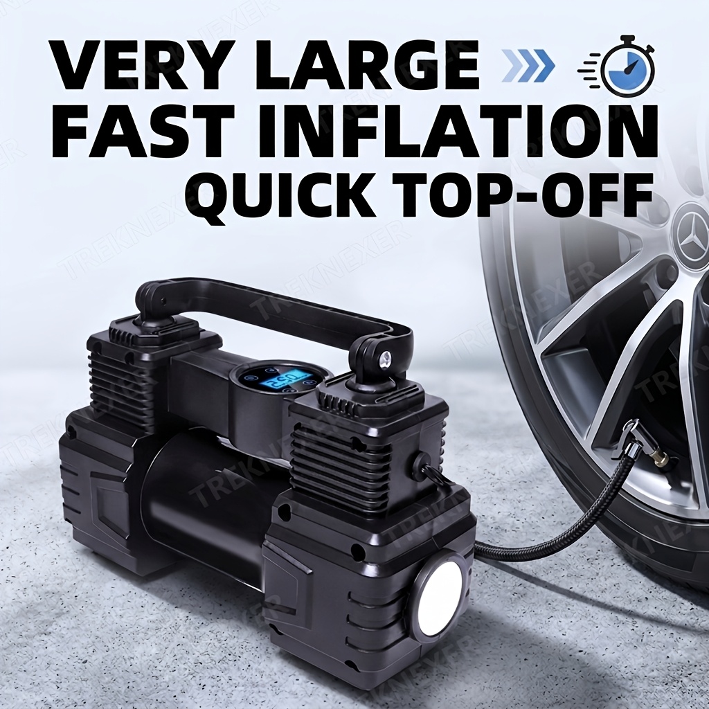 Portable Air Compressor 12V Digital - Tire Inflator Portable Air Compressor for