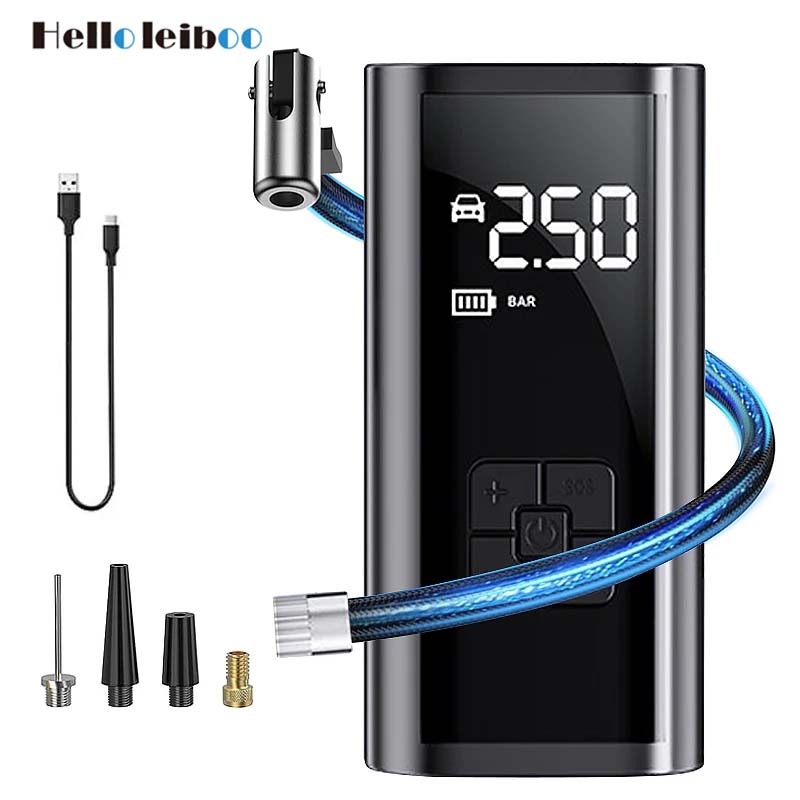 Tire Inflator Dual Cylinder - Car Air Pump Wired/Wireless Protable Car