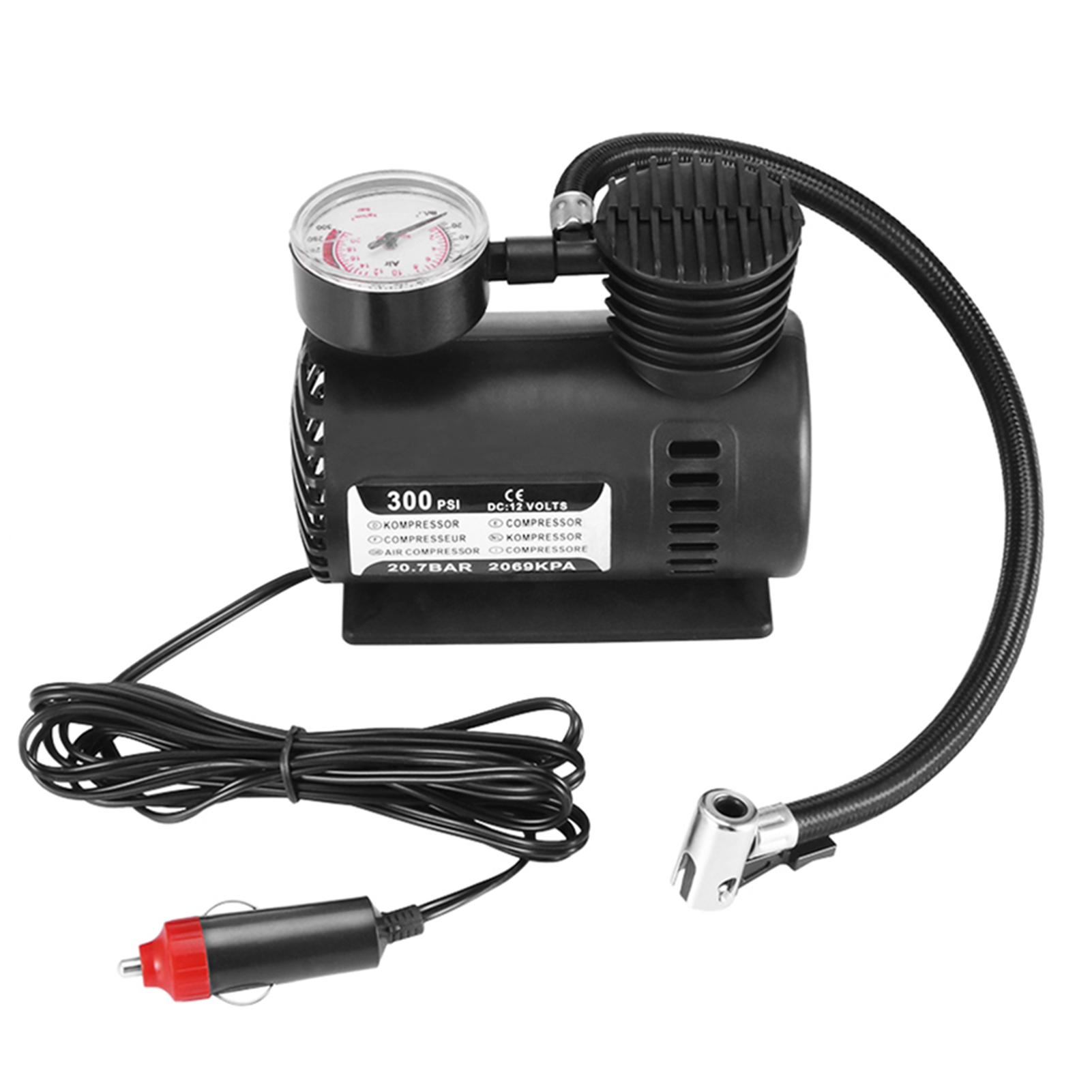 Tire Inflator Dual Cylinder - Air Inflator Pump 300PSI 12V Mini
