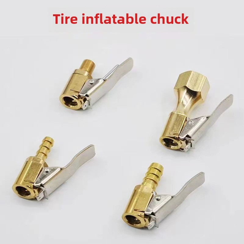 Tire Inflator Nozzle Kit - Car Tire Air Chuck Inflator Pump