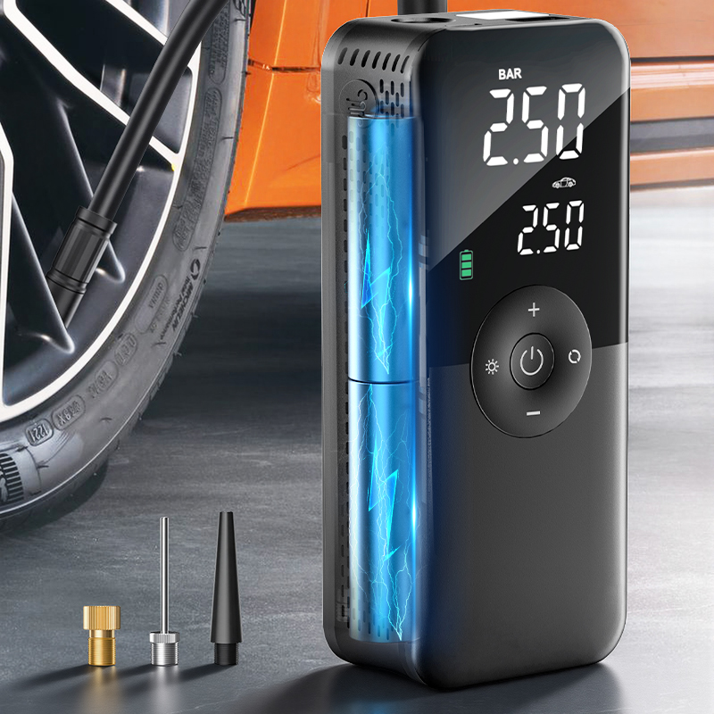 Portable Air Compressor 12V Digital - New Rechargeable Air Pump Tire Inflator