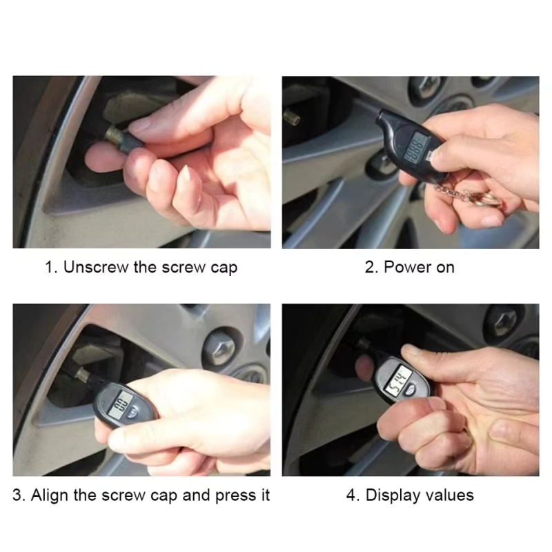 Digital Tire Pressure Gauge Rechargeable - Tire Gauge Digital With LCD Display