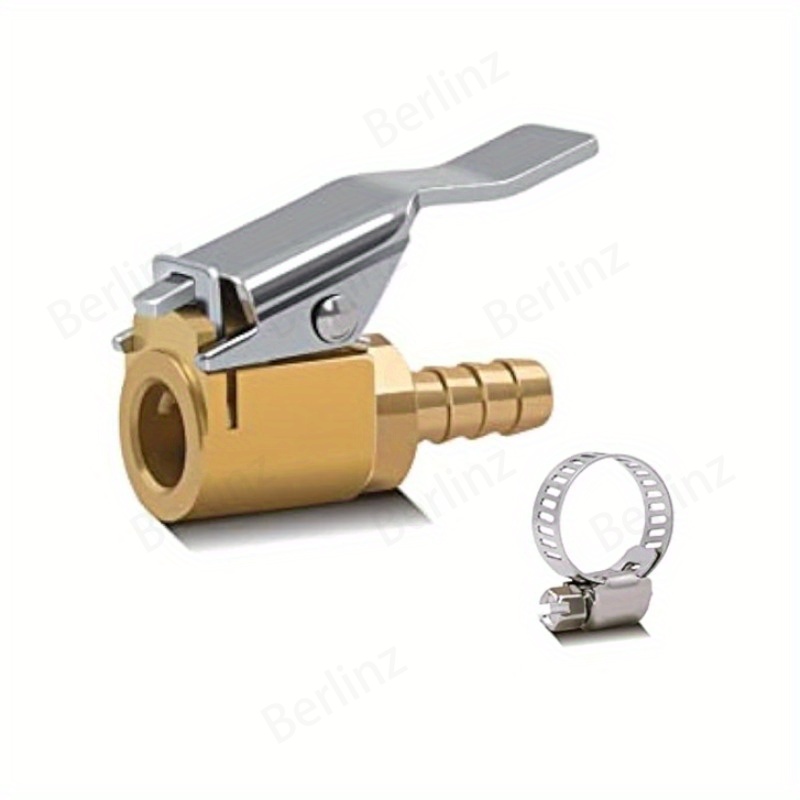 Tire Inflator Nozzle Kit - Tire Air Clamp with Clamp, Brass
