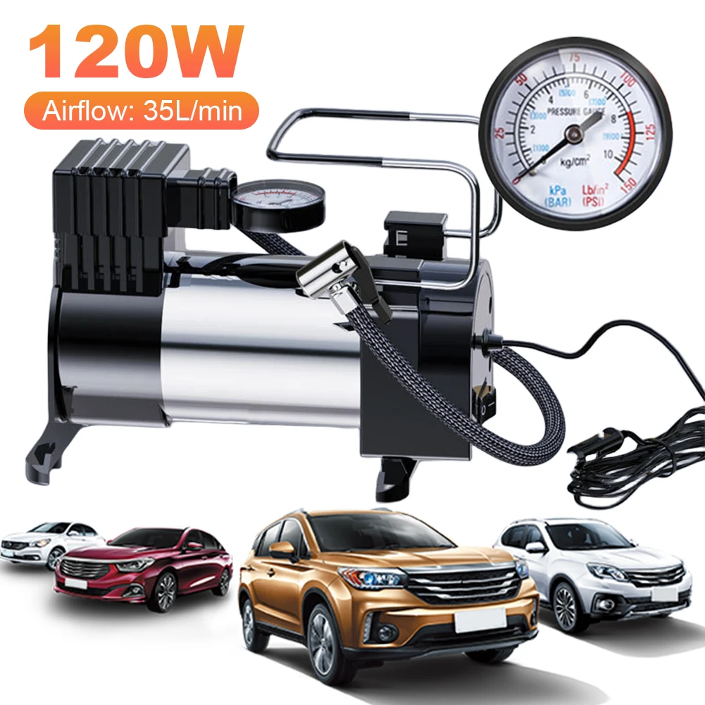 Portable Air Compressor 12V Digital - 12v150psi Heavy Duty Deluxe Portable Metal