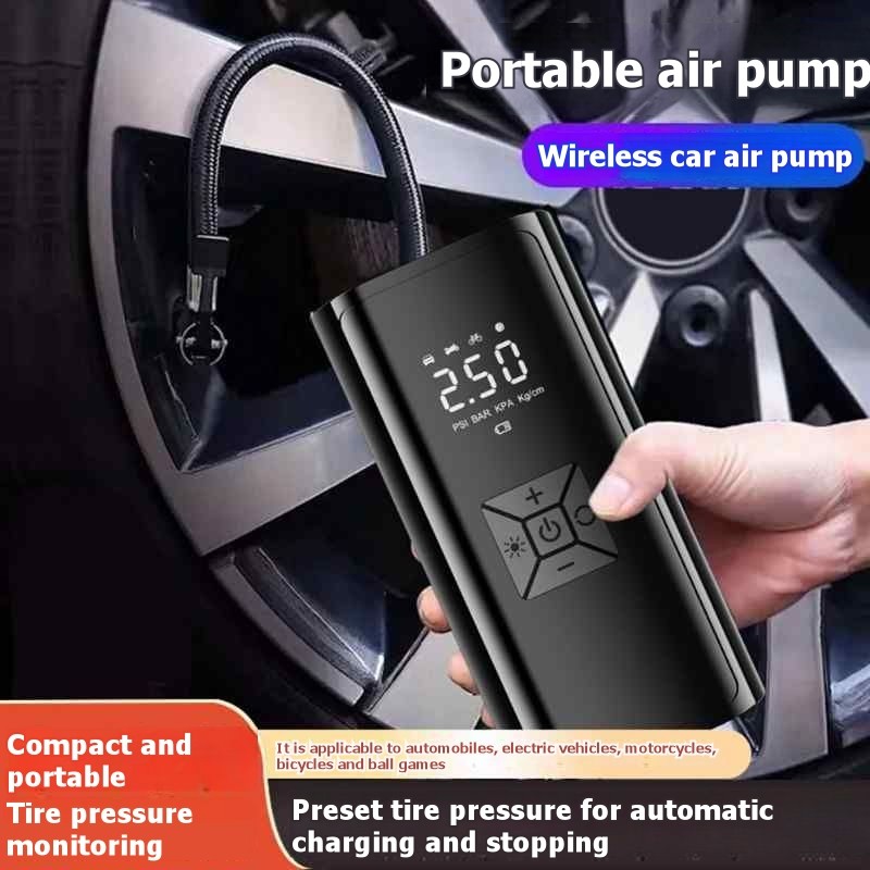 Cordless Inflator For Car Bike Ball - Cordless Tire Inflator With Digital Pressure