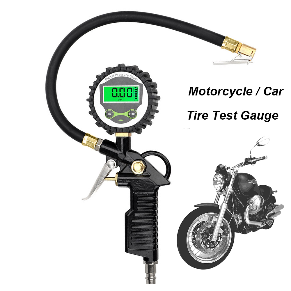 Car Tire Inflator 4X4 Offroad - Inflator Hose With Tyre Tester Gauge