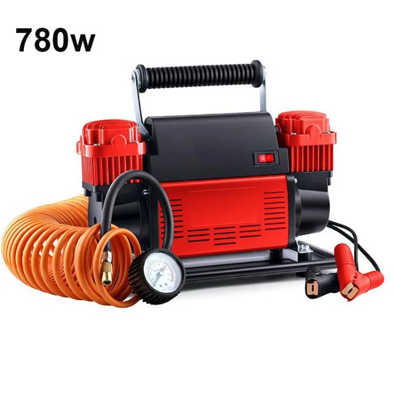 Tire Inflator Dual Cylinder - Portable Air Compressor Tire Inflator Car