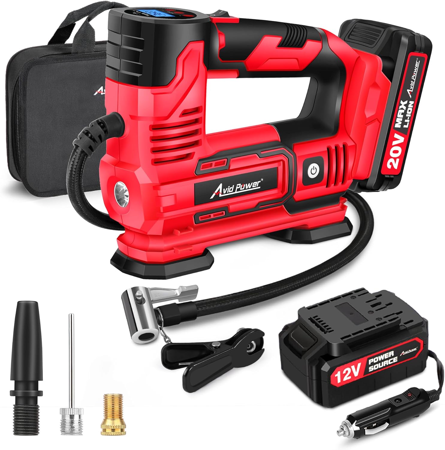 Cordless Air Pump 20V Battery - Portable 20V Cordless Air Compressor Tire
