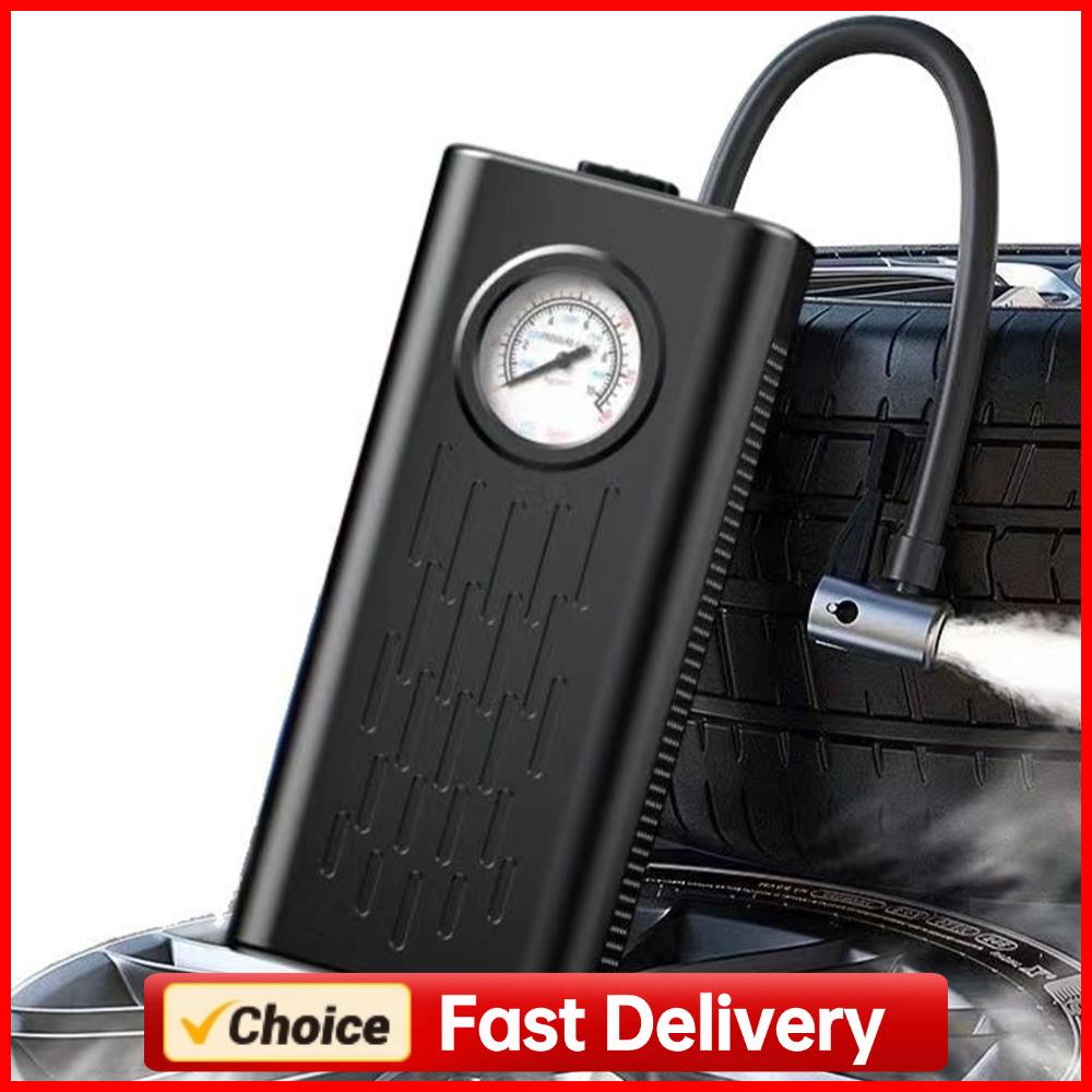 Cordless Inflator For Car Bike Ball - Tire Inflator Portable Air Compressor with