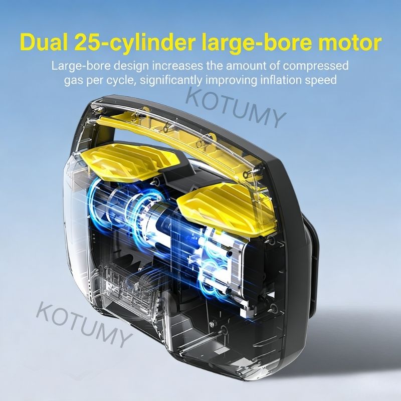 Tire Inflator Dual Cylinder - SUV Off-Road Pickup Tire Inflator Dual