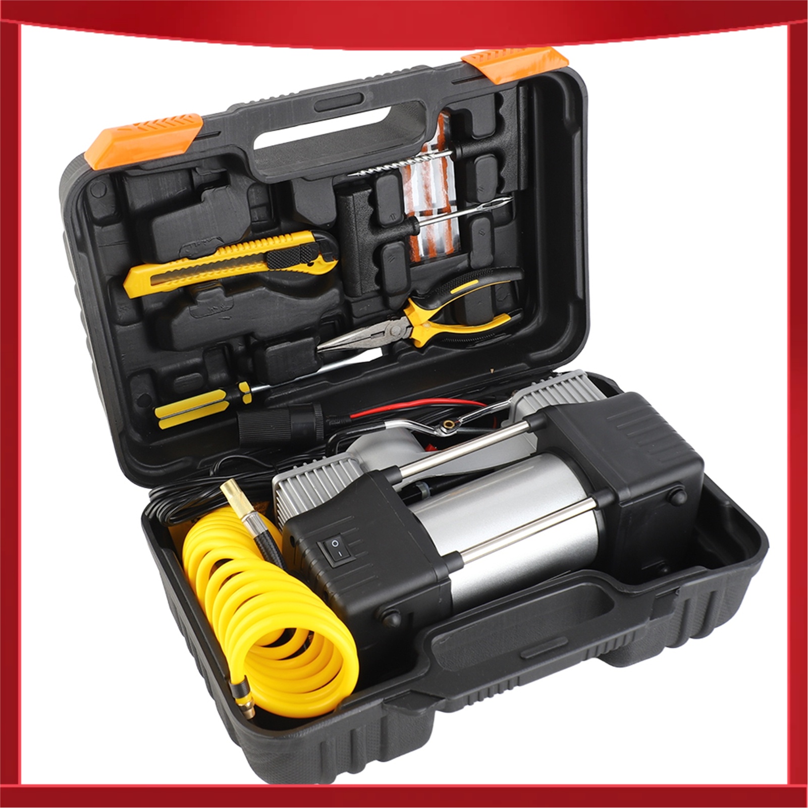 Tire Inflator Dual Cylinder - Double Cylinder High Pressure Car Air
