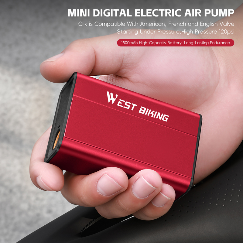 WEST BIKING Electric Bike Pump - đánh giá và giá Tire Inflator With Pressure Gauge Auto Stop