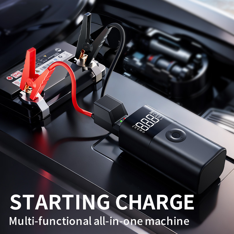 Multifunctional Jump Starter A - đánh giá và giá Portable Air Compressor Jump Starter Combo