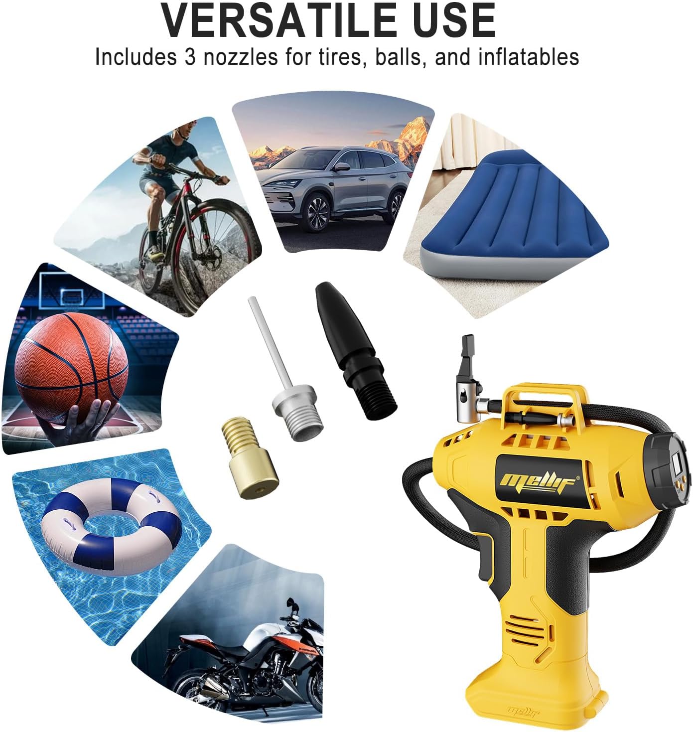 160 PSI Tire Inflator Compatib - đánh giá và giá Cordless Air Pump 20V Battery
