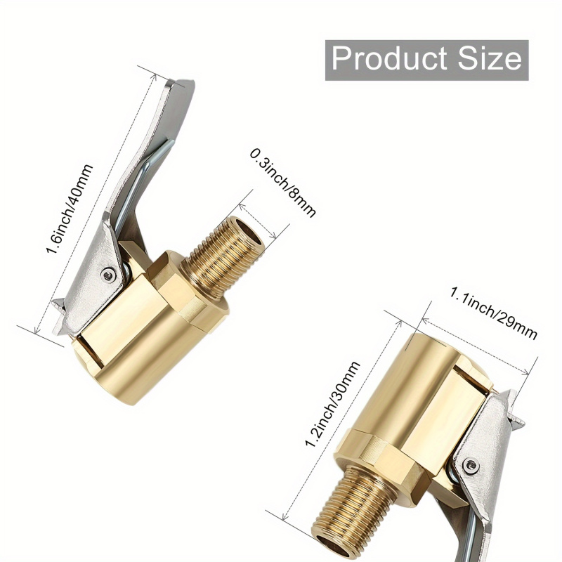 Universal Brass Locking Tyre A - đánh giá và giá Tire Inflator Nozzle Kit
