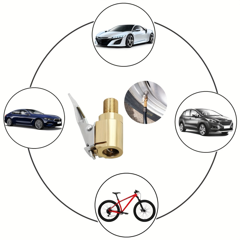 Universal Brass Locking Tyre A - đánh giá và giá Tire Inflator Nozzle Kit