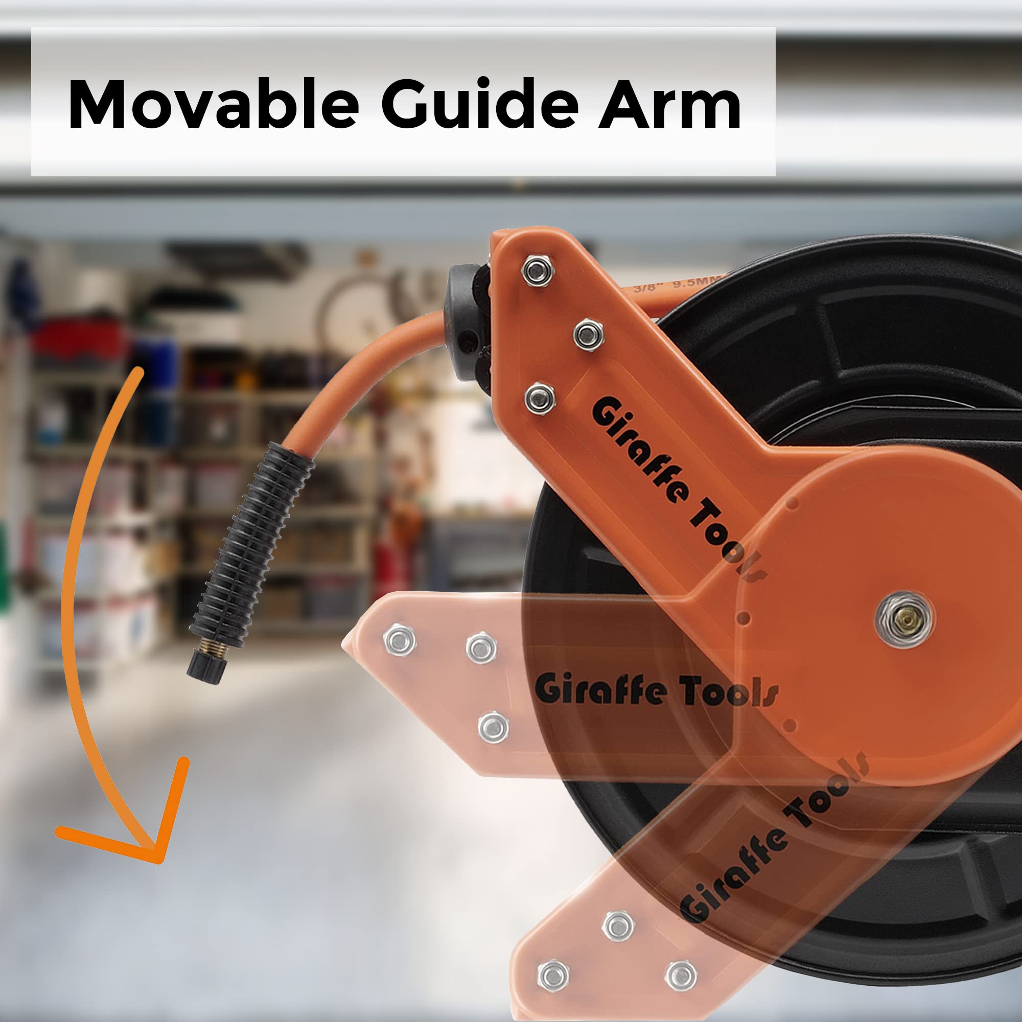 Giraffe Tools Retractable Air  - đánh giá và giá Air Compressor 300Psi Heavy Duty