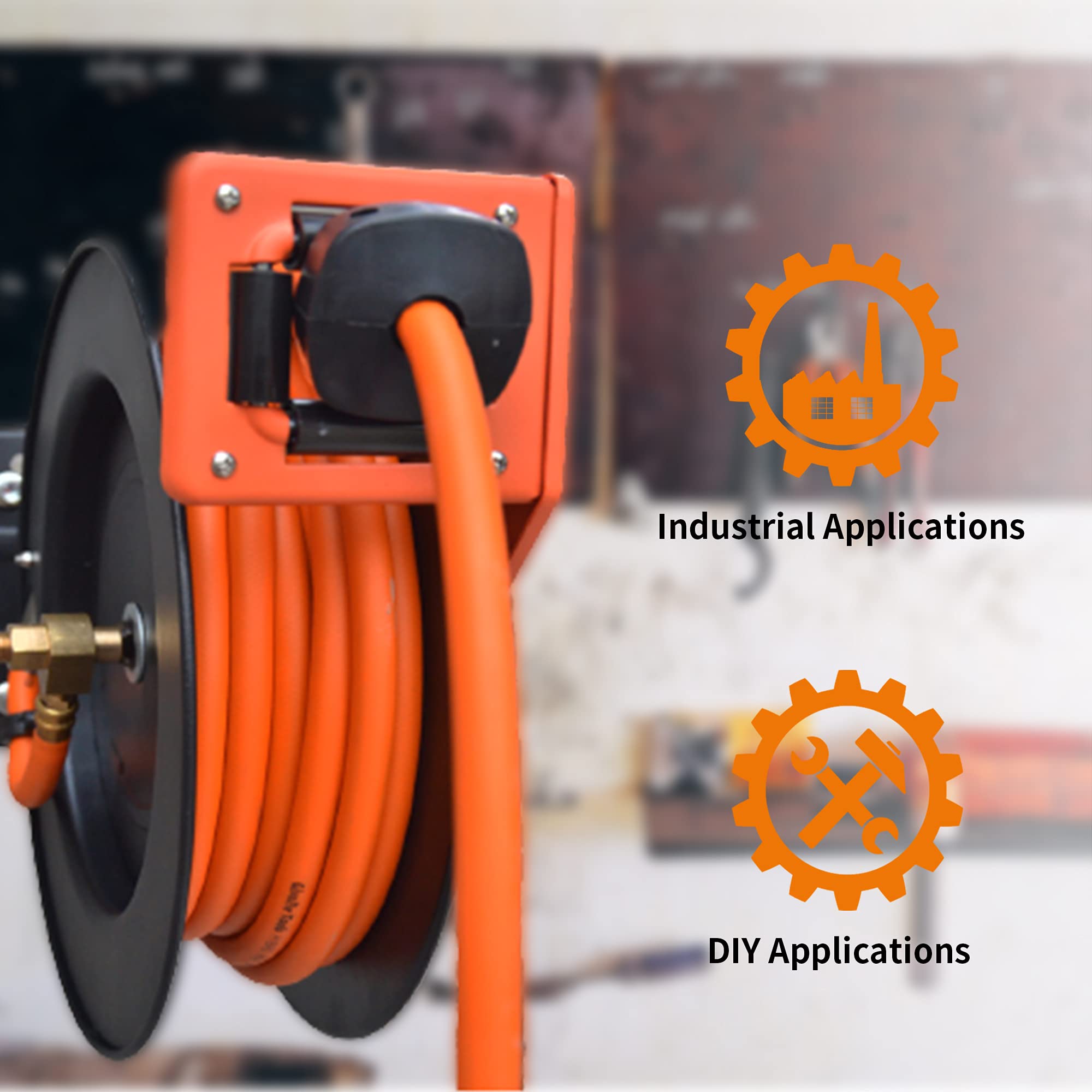 Giraffe Tools Retractable Air  - đánh giá và giá Air Compressor 300Psi Heavy Duty