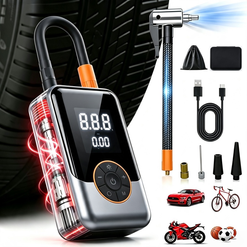 Portable Tire Inflator Air Com - đánh giá và giá Cordless Tire Inflator 150Psi