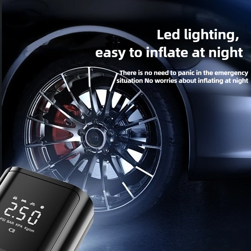 120W Wireless Car Air Pump Por - đánh giá và giá Portable Air Compressor 12V Digital