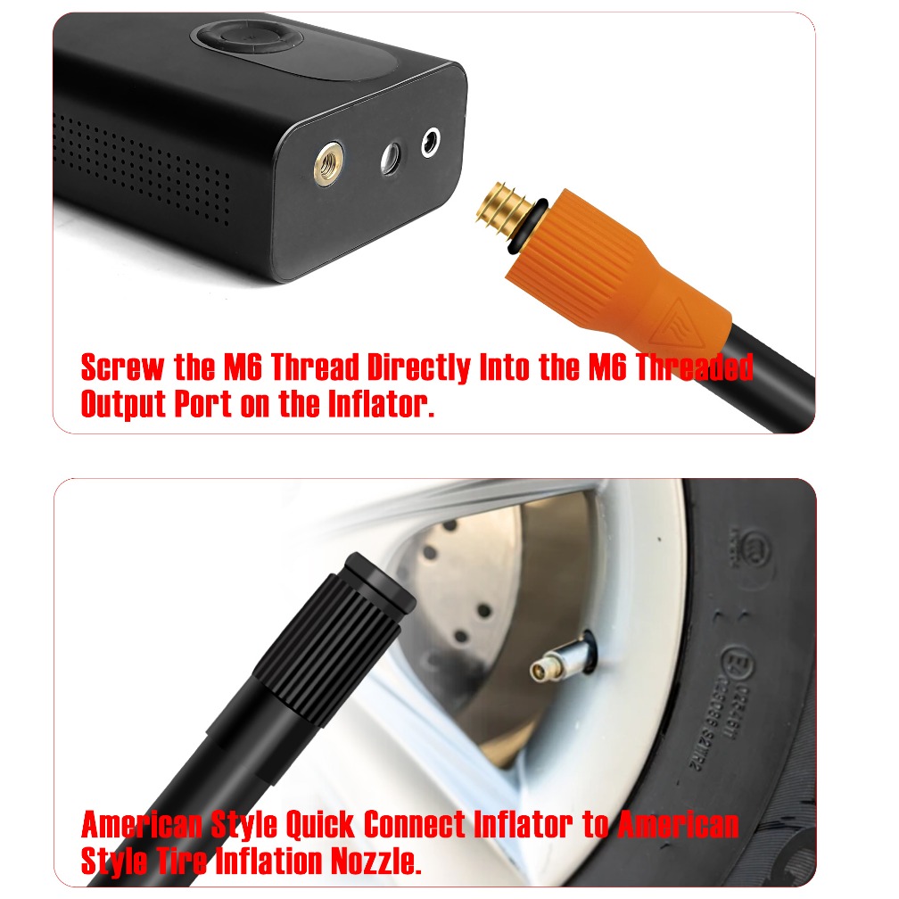 M6 M8 Tire Inflator Extension  - đánh giá và giá Tire Inflator Nozzle Kit
