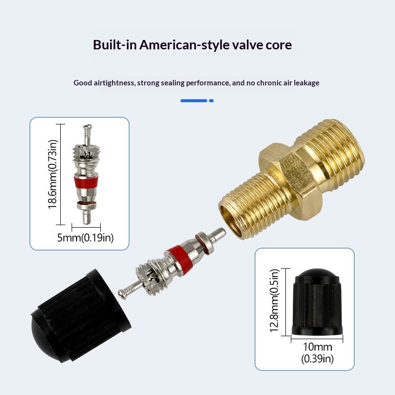 M8 1/8 1/4 NPT Brass Air Valve - đánh giá và giá Tire Inflator Nozzle Kit