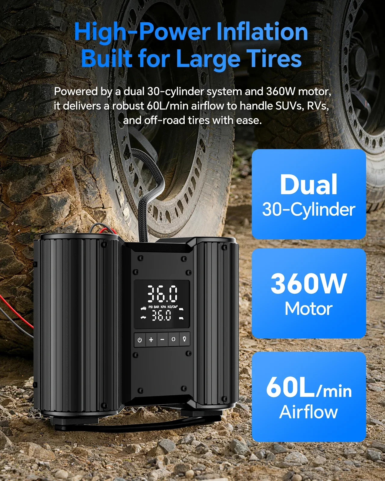 Dual Cylinder Air Compressor15 - đánh giá và giá Tire Inflator Dual Cylinder