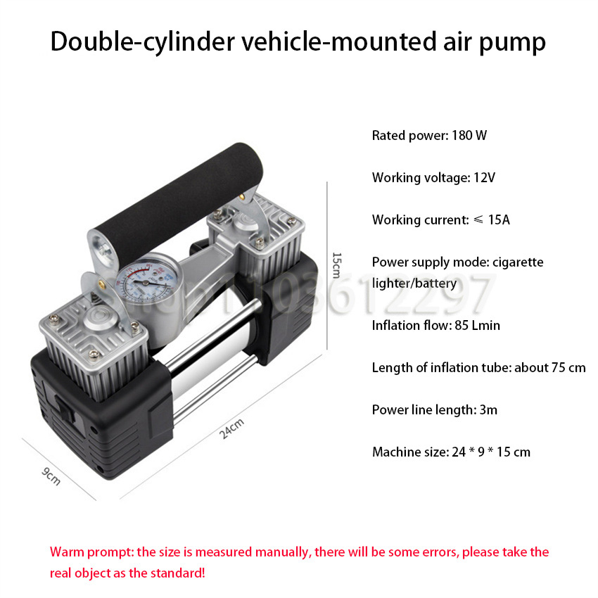 12V High Power Automotive Infl - đánh giá và giá Tire Inflator Dual Cylinder