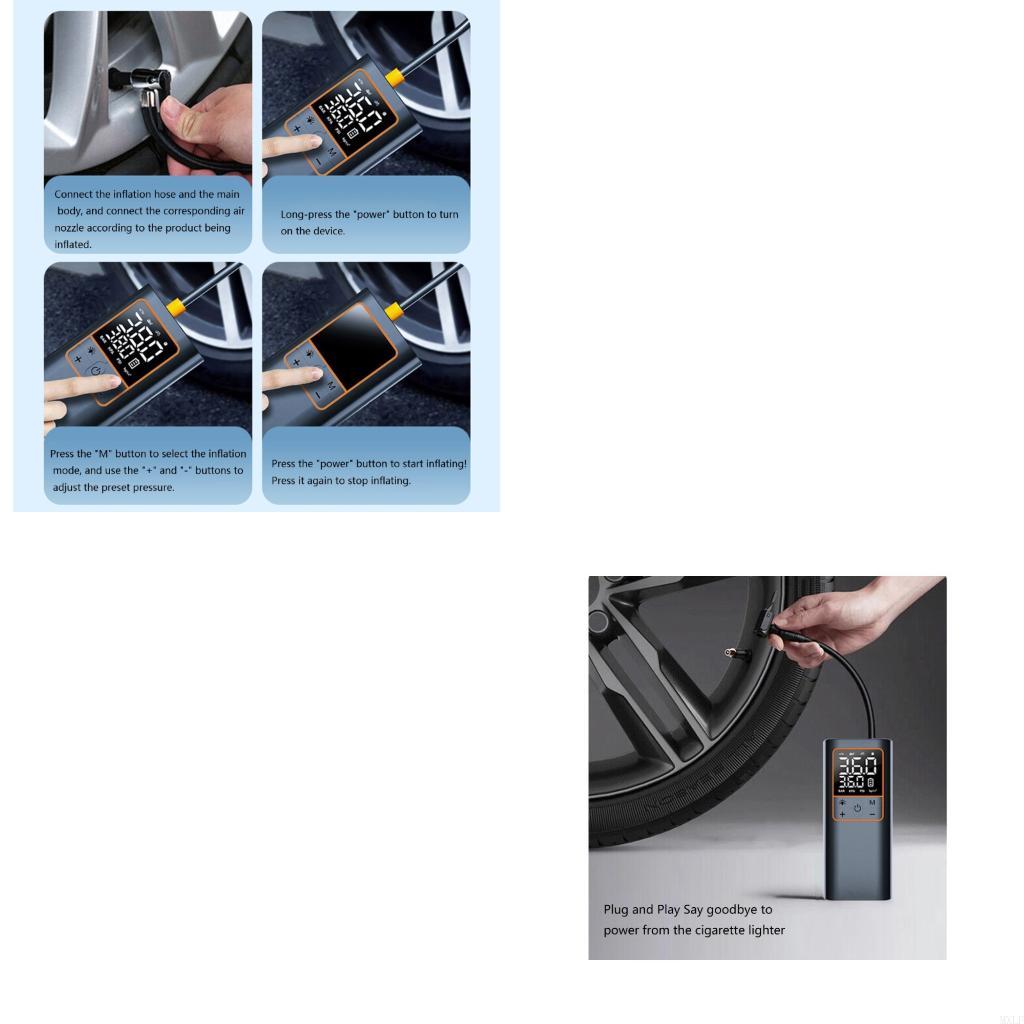 Máy bơm lốp máy nén khí không  - đánh giá và giá Cordless Inflator For Car Bike Ball