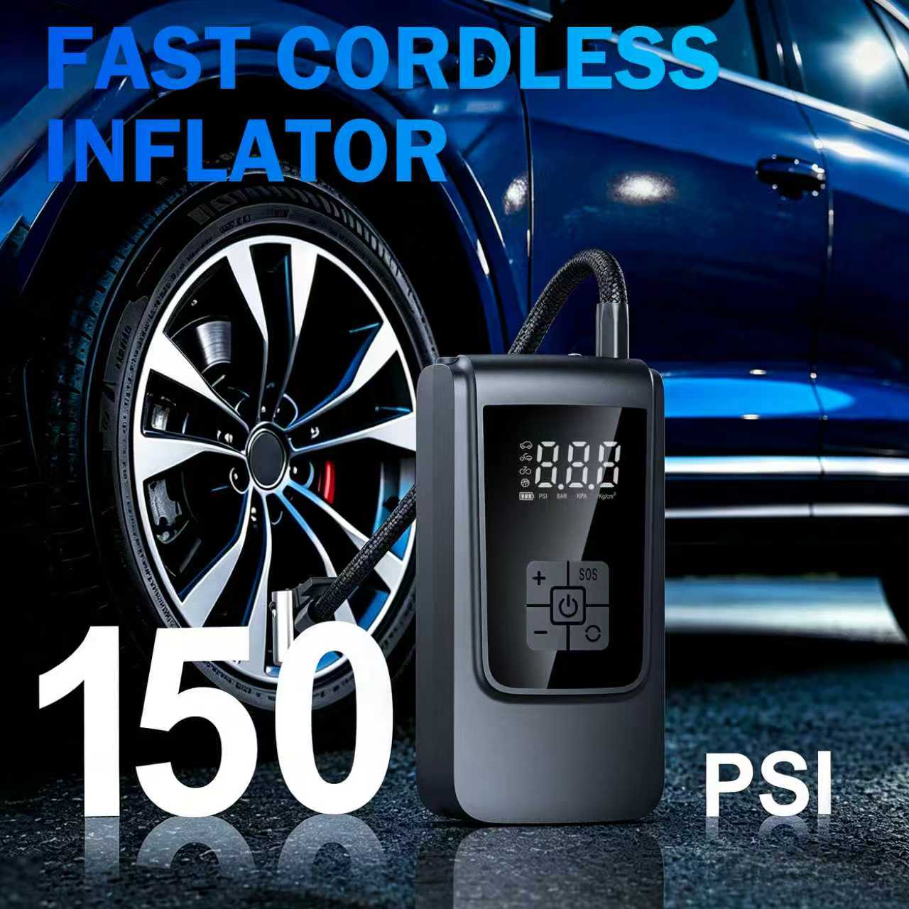 Qenrix Tire Inflator Pump 150P - đánh giá và giá Cordless Tire Inflator 150Psi