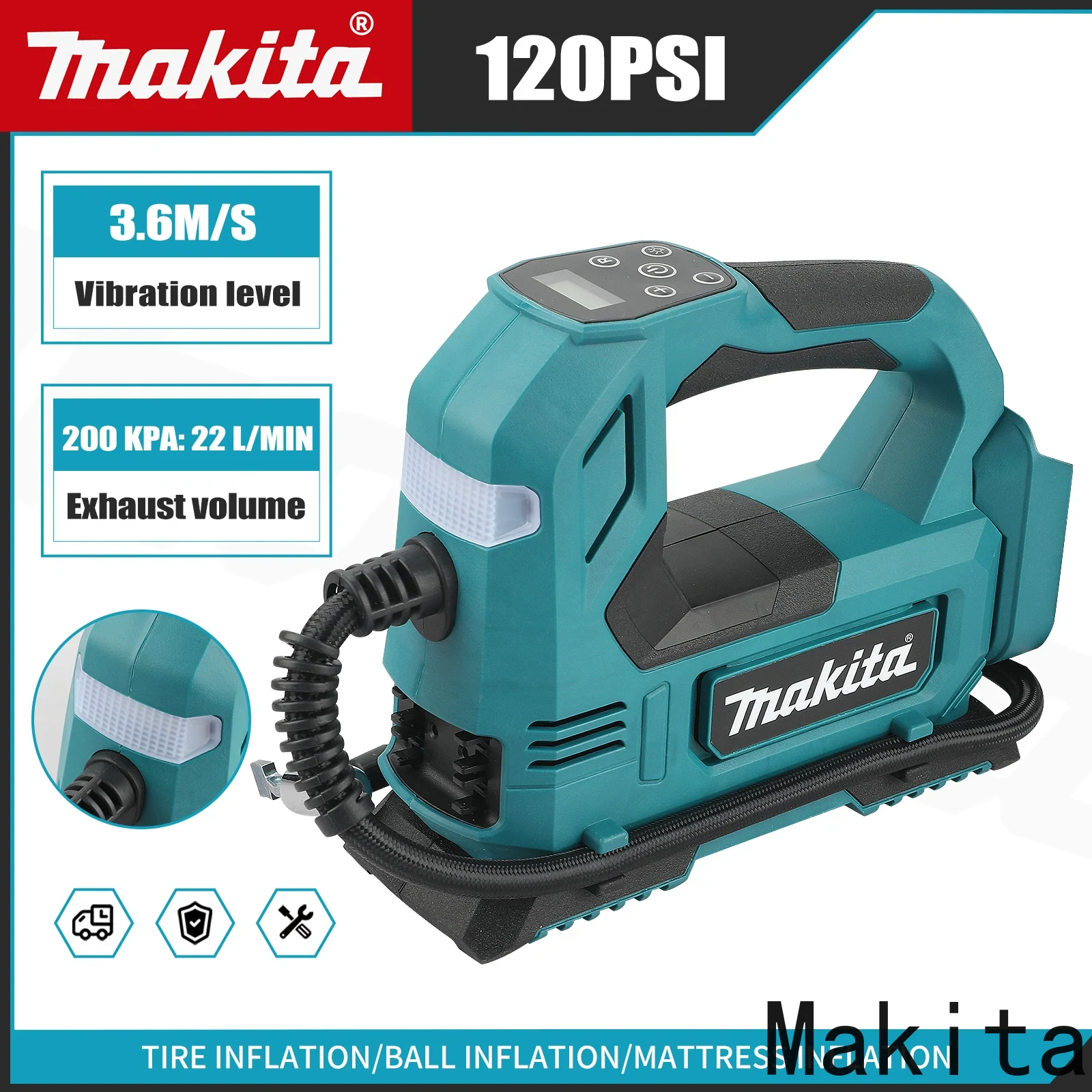 Makita DYS59 Electric Air Pump - đánh giá và giá Cordless Tire Inflator 150Psi