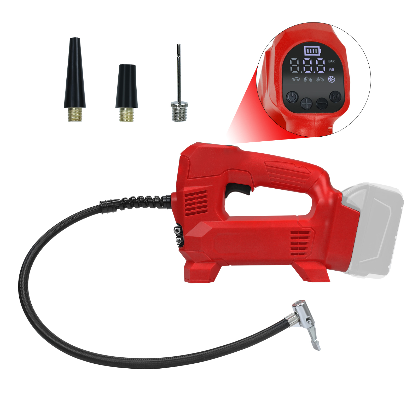 Cordless Tire Inflator Air Com - đánh giá và giá Cordless Tire Inflator 150Psi