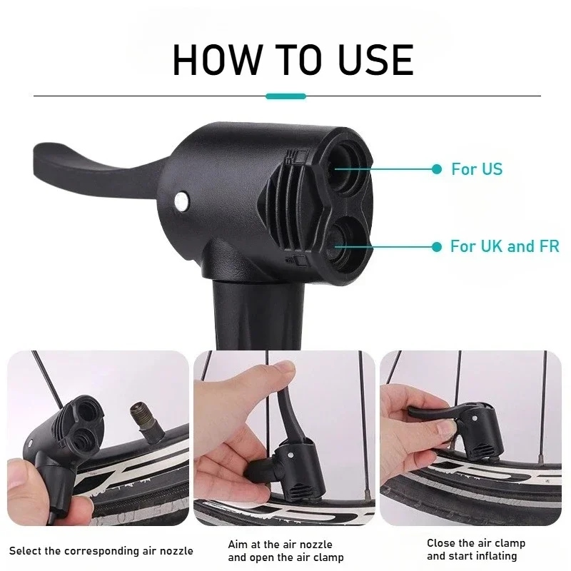 1/2/3/4/5PCS Bicycle Inflation - đánh giá và giá Tire Inflator Nozzle Kit