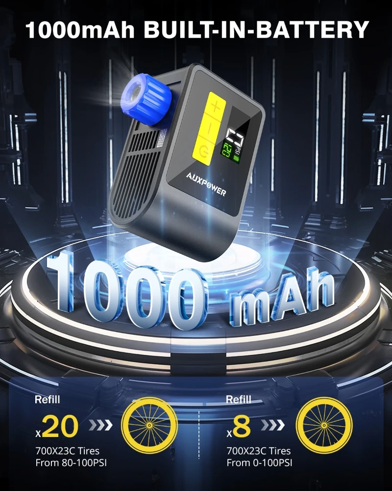 120PSI Mini Electric Air Pump  - đánh giá và giá Portable Air Compressor 12V Digital