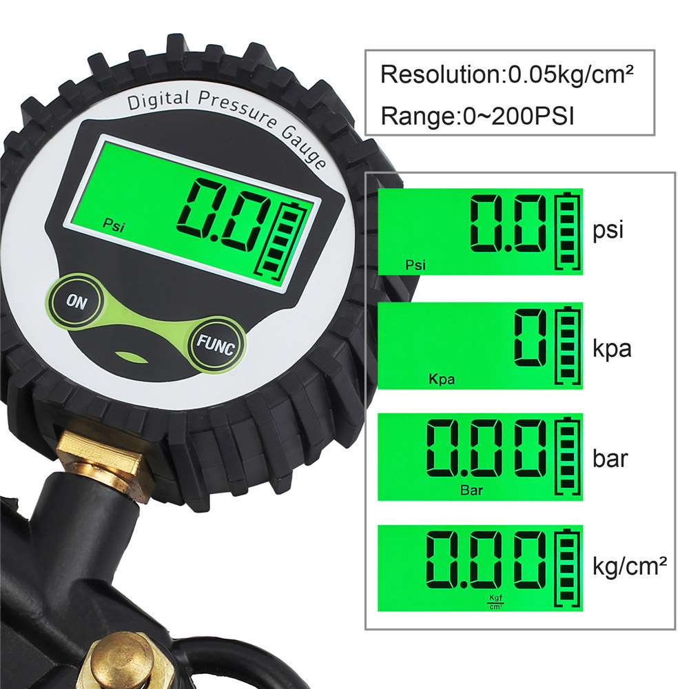 Inflator Hose With Tyre Tester - đánh giá và giá Car Tire Inflator 4X4 Offroad