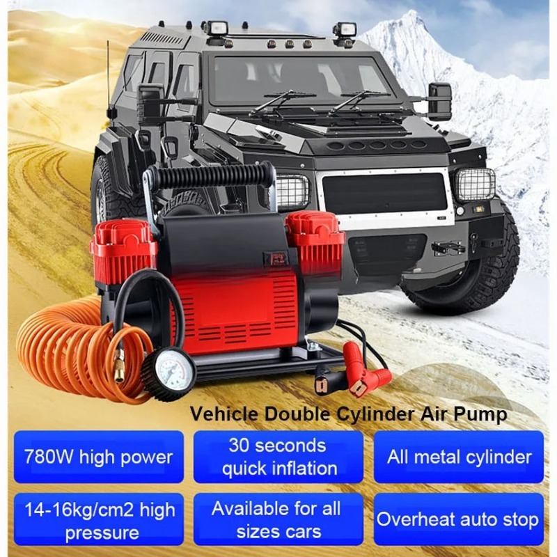 Portable Air Compressor Tire I - đánh giá và giá Tire Inflator Dual Cylinder