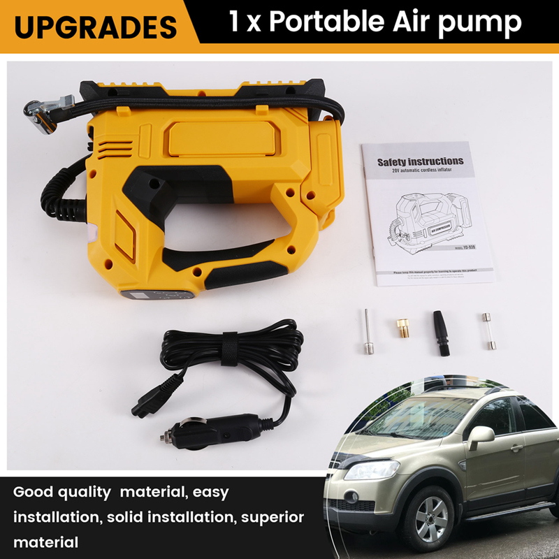 Portable Air Pump for 18V 20V  - đánh giá và giá Cordless Air Pump 20V Battery
