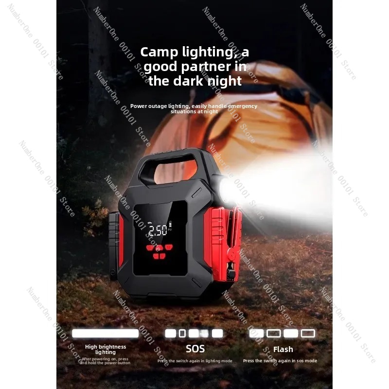 Car Emergency Jump Starter & A - đánh giá và giá Portable Air Compressor Jump Starter Combo